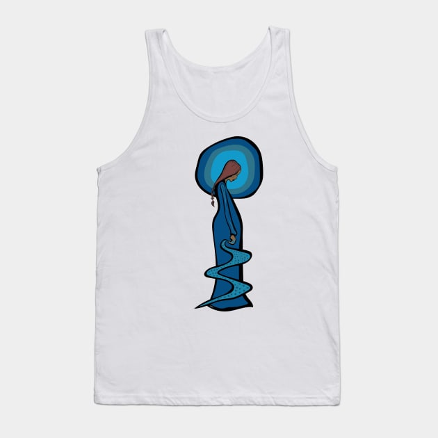 Water Woman Indigenous WAWEZHI CANADA Tank Top by WAWEZHI